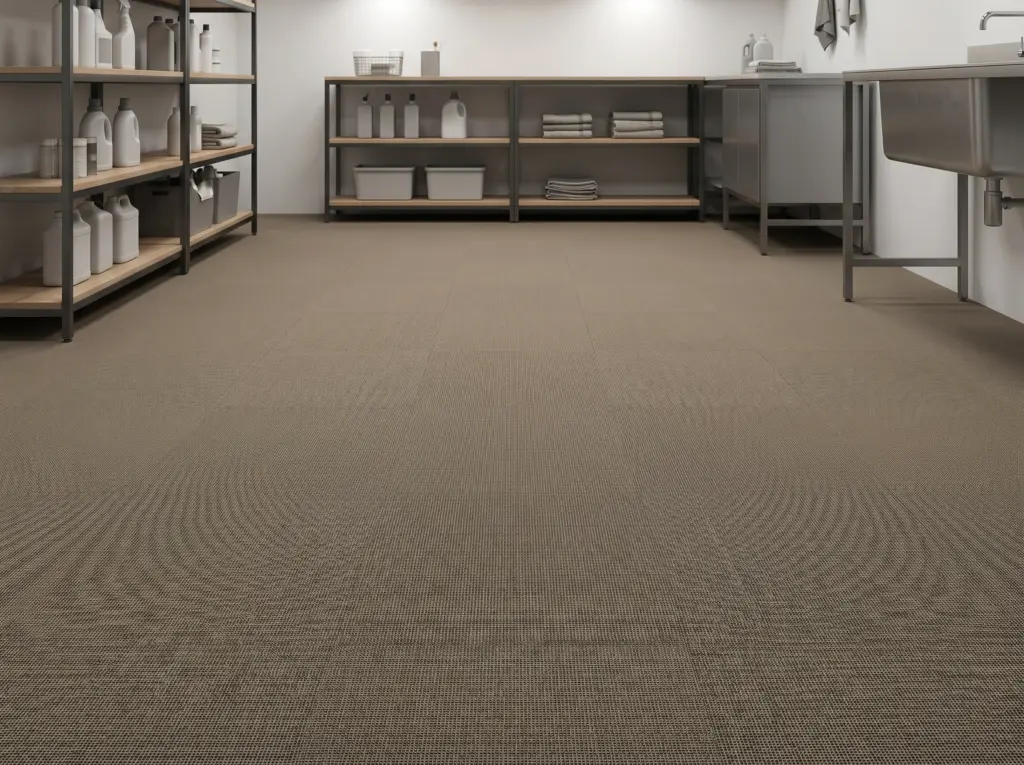 Ultra slim, high performance flooring solutions delivering exceptional durability for utility rooms.
