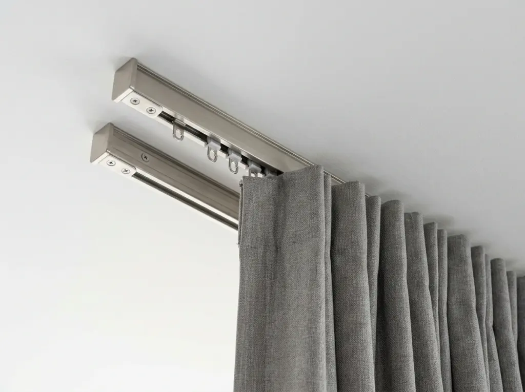 Professional curtain fixing and track installation Dubai