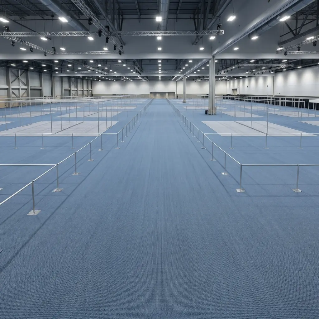 Smart, economical temporary exibition carpet dubai