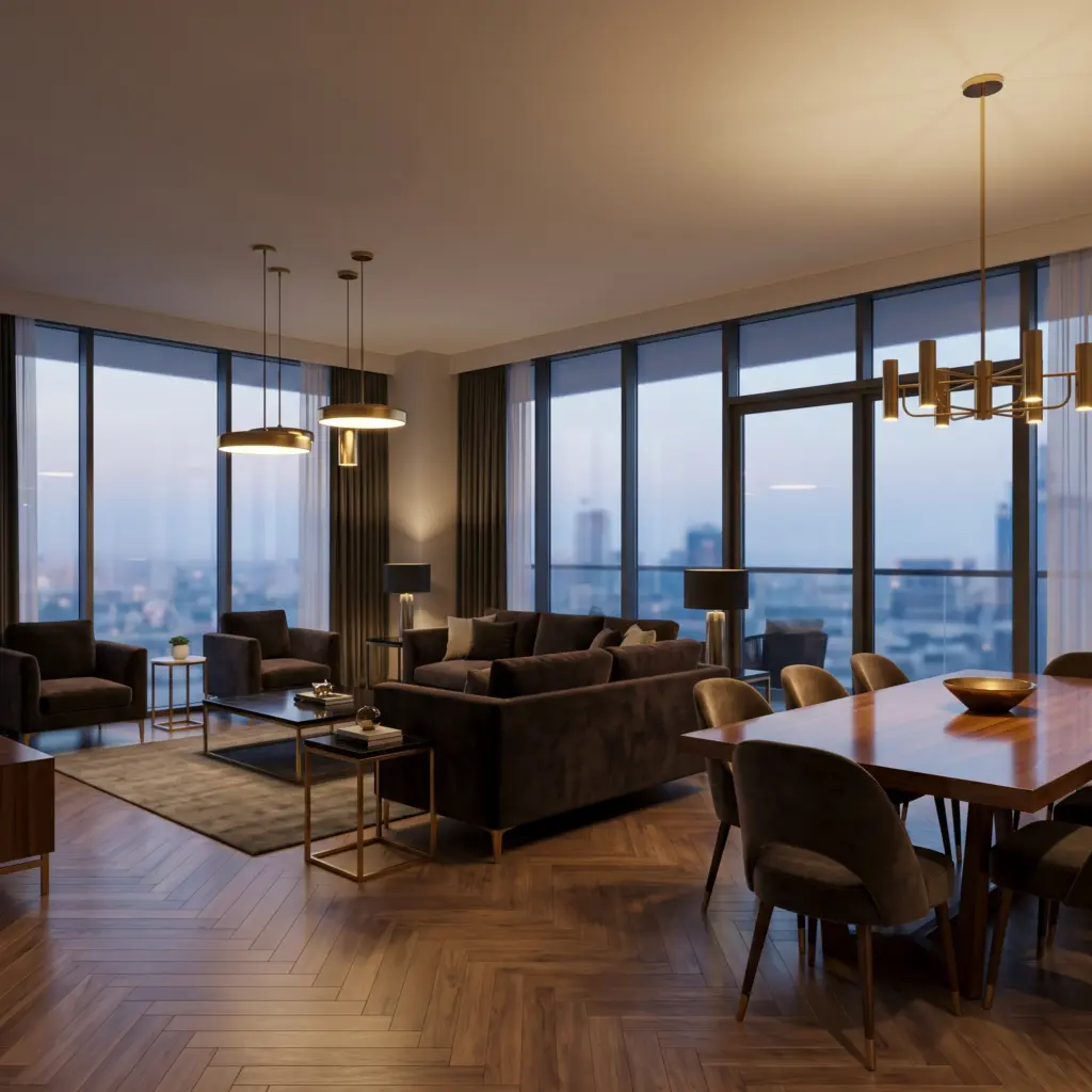 Premium living environment created by an expert property renovation Dubai contractor.