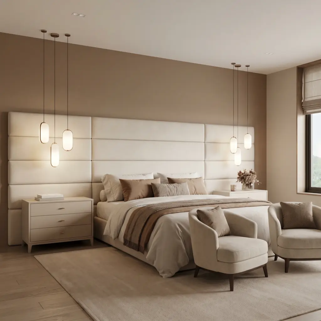 Complete room transformation showcasing luxury master bedroom renovation Dubai