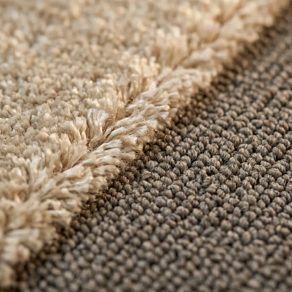 Silk wool and robust synthetic material combinations for custom rugs Dubai.