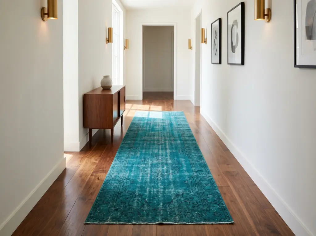 Historical charm and highly saturated modern hues of vintage handmade rugs Dubai.