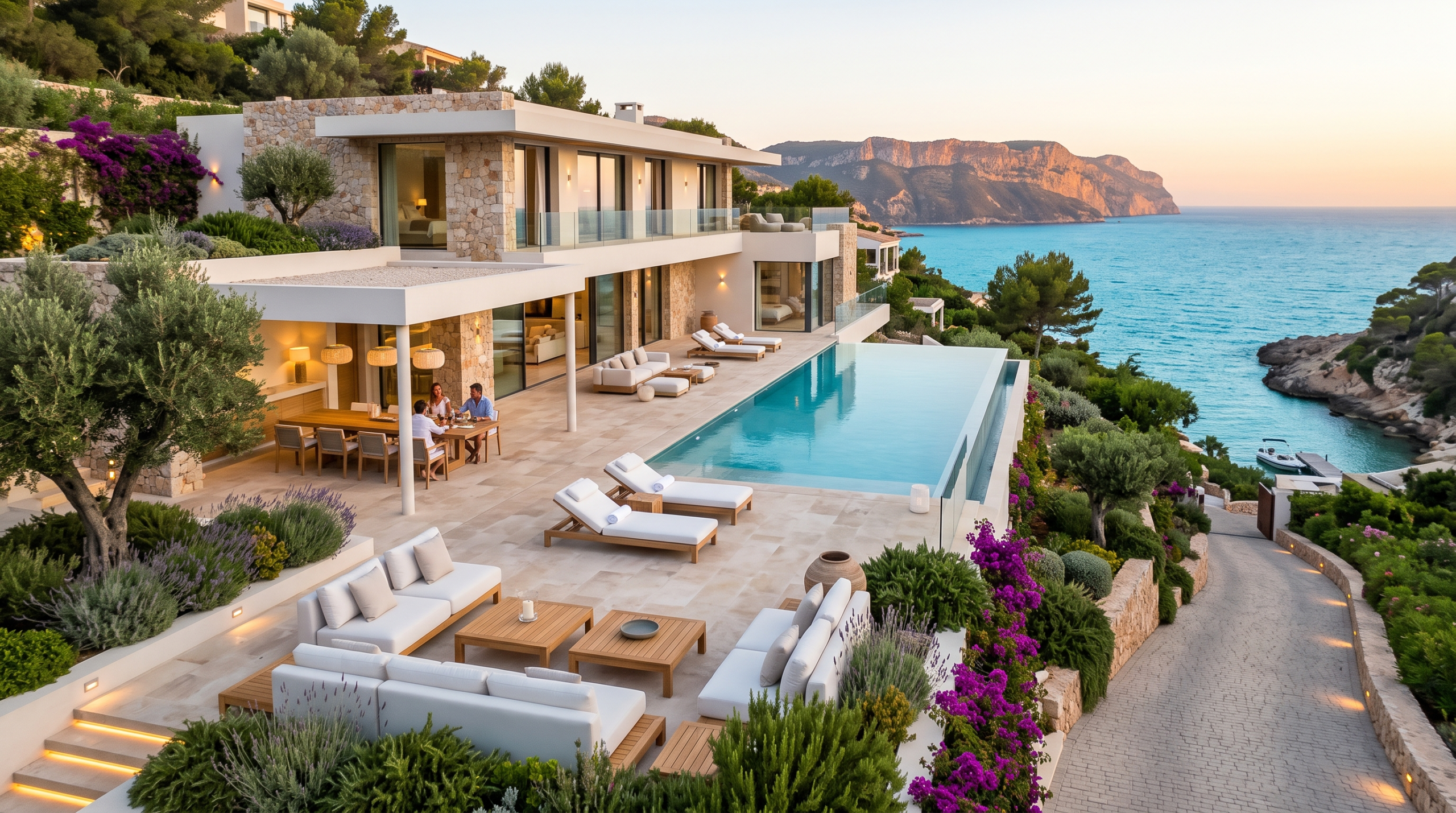 Villa renovation Dubai before and after showing a modern budget-friendly villa makeover