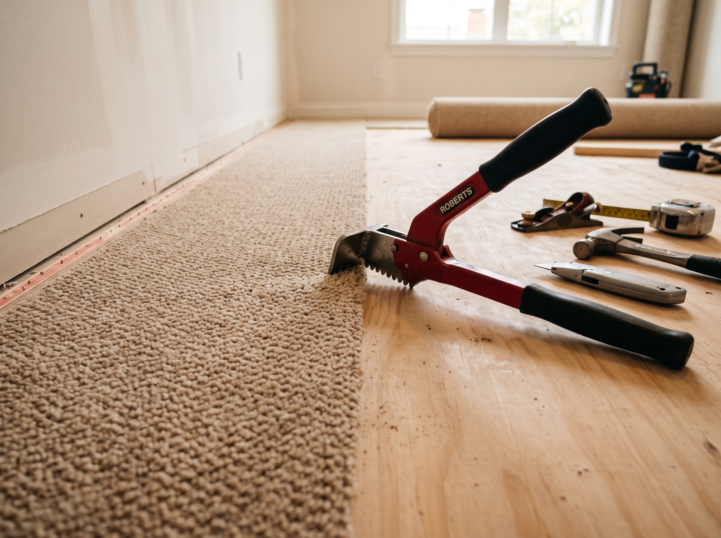 Professional Carpet Installation UAE process detail